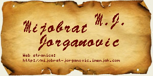 Mijobrat Jorganović vizit kartica